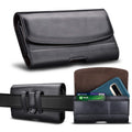 Tiflook Phone Holster for Samsung Galaxy S26 Ultra S25 FE S24 S23 S22 S21 S20 A37 5G A17 A36 A16 A55 A35 A15 A26 A56 Note 20 10 PU Leather Cell Phone Pouch with Belt Clip Loop Card Holder,Black