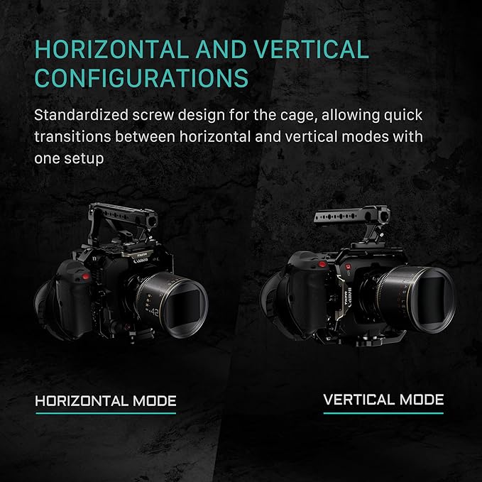 Tilta Camera Cage Advanced Kit for Canon C400 | Includes Full Cage, Rear Accessory Plate, Top Handle Extension, Shoulder Baseplate & More | Arri Rosette, NATO Rail, 3/8"-16 & 1/4"-20