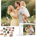 Custom Puzzles from Photos, 500 Pieces Personalized Photo Jigsaw Puzzle for Adults, Customized Unique Gift for Men Women Family Birthday Wedding