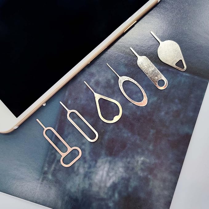 Medsuo 6pcs SIM Card Removal Tool Card Tray Eject Pins Needle Opener Ejector Needle Pin Remover for Smart Phones Samsung Galaxy LG Huawei Google HTC iPhone iPods iPad Tablets
