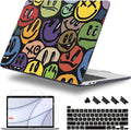 for MacBook Pro 16 inch Case 2019 2020 Release Model A2141, Plastic Hard Shell Cover with Keyboard Cover & Screen Protector for MacBook Pro 16 inch with Touch Bar & Touch ID, Happy Emoji