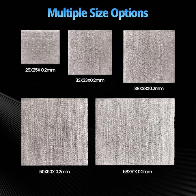 Thermal Pad,38 * 38 * 0.2mm,Graphene Thermal Pads for GPU/CPU/SSD/Electronics - Highly Efficient, Compressible (38 * 38mm)