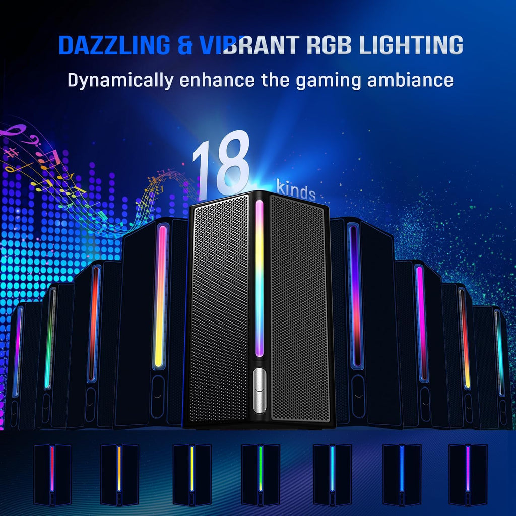 FIFINE AmpliGame A22 2.1 Gaming Computer Speakers with Subwoofer Bluetooth