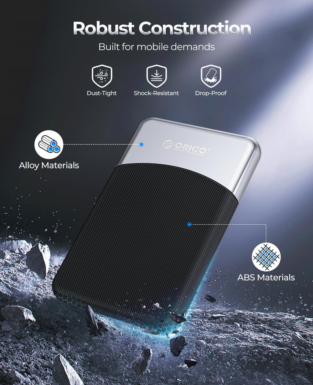 ORICO M25PRO 1TB Portable External SSD, Up to 460MB/s