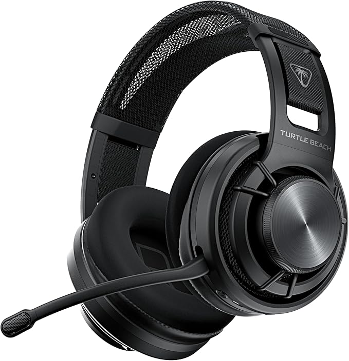 Turtle Beach Atlas Air Wireless Open Back PC Gaming Headset - PC, PS5, PS4, Mobile - 24-bit High-Fidelity Audio, Broadcast Grade Mic, Bluetooth, Floating Earcup, Memory Foam Cushions, 50-Hr Battery