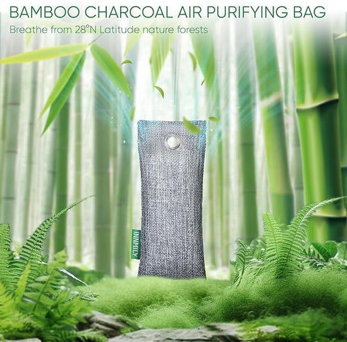 Activated Charcoal Odor Absorber, 6P Shoe Odor Eliminator for Strong Odor