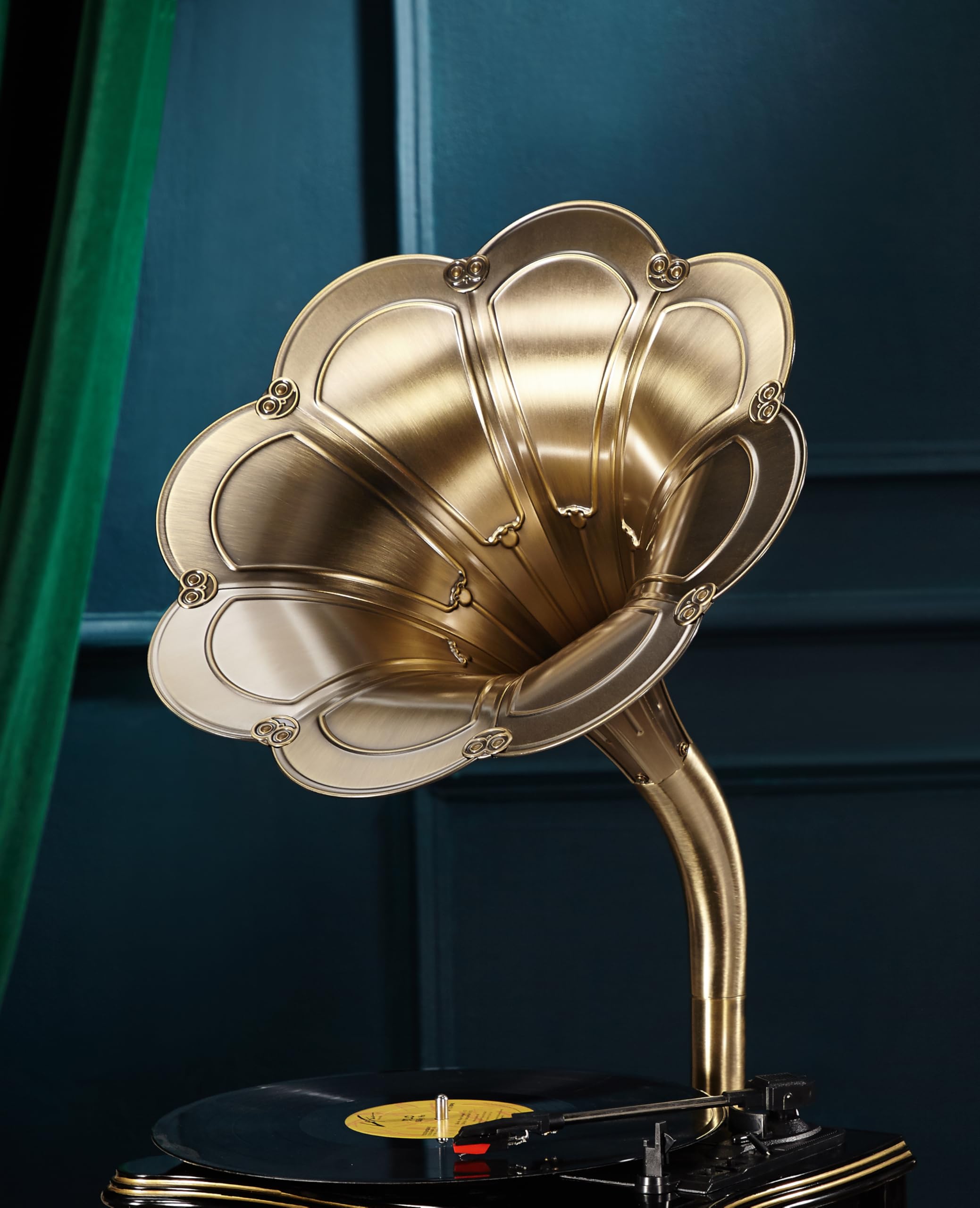 HZLSBL Vintage Gramophone with Bluetooth Input Vintage Record Players