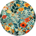 ITNRSIIET Round Mouse Pad with Stitched Edge Premium-Textured Waterproof Non-Slip Rubber Base Desktop Protection Mat Diameter 8.7 inches, Beautiful Flowers