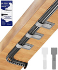 80PCS Hook and Loop Cable Ties, Hook and Loop Cable Straps, Under Desk Cable Management, Adhesive Cable Clips, Sticky-Back Cord Organizer for Desk, Household & Office Organization (White+Gray)
