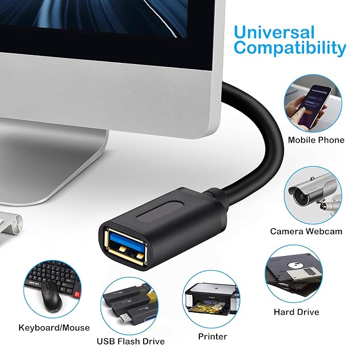 Tan QY USB 3.0 Extension Cable 3Ft, USB 3.0 High Speed Extender Cord Type A Male to A Female for PlayStation, Xbox, USB Flash Drive, Hard Drive, Card Reader,Scanner,Printer,Keyboard (3Feet)