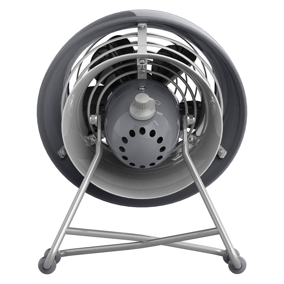 Vornado VFAN™ Mini Modern Personal Desk Fan with 2-Speed Control, Adjustable Tilt, Quiet Metal Air Circulator for Office, Bedroom, Dorm, Compact Desktop Cooling Device, Storm Gray