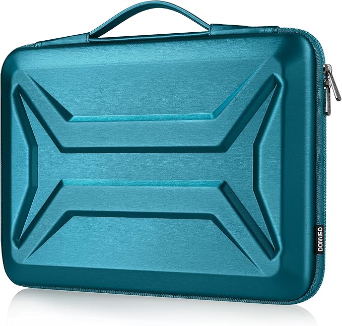 DOMISO 14 Inch Laptop Case Shockproof Sleeve Waterproof Hard Shell Protective Cover for Business & Travel, Fits 14" Lenovo ThinkPad/Dell XPS/HP Pavilion/Macbook Pro (Teal)