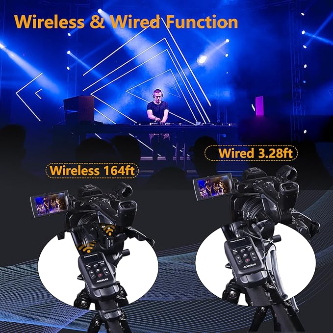 Wireless Camcorder Lanc Zoom Controller, Wired Remote Control with 2.5mm Jack Cable, IRIS, Focus, Video Recording and Zoom Commander with Lanc or Remote Terminal for Canon XL1S XL2 XHA1 /Sony NX5C