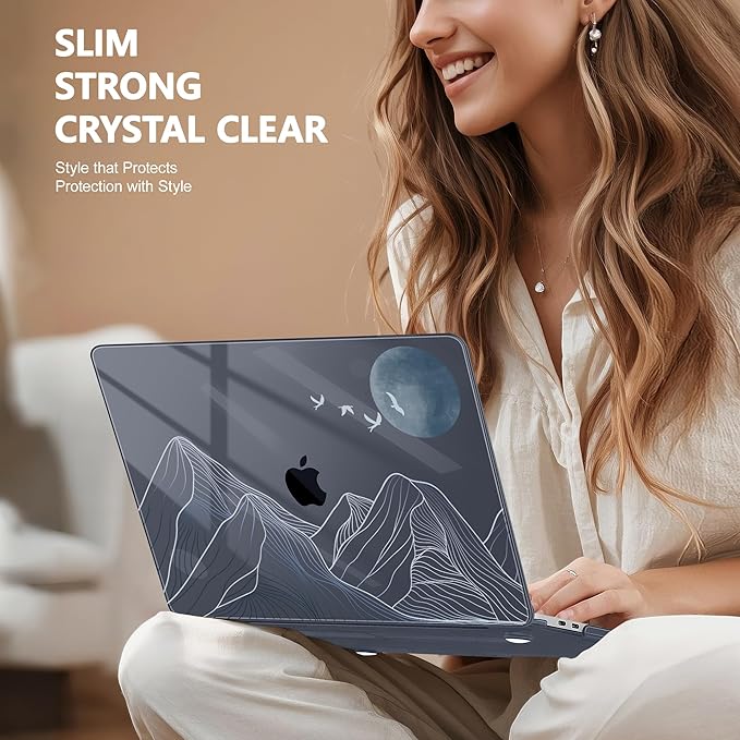 for MacBook Pro 16 inch Case 2019 2020 Release Model A2141, Plastic Hard Shell Cover with Keyboard Cover for MacBook Pro 16 inch with Touch Bar & Touch ID - Abstract Mountain