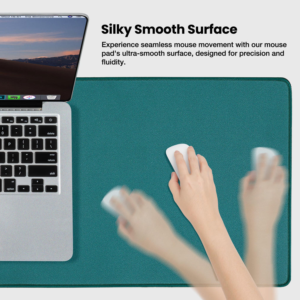 ALOANES Non-Slip Extended Mouse Pad Office&Home Desk Mat Stitched Edge
