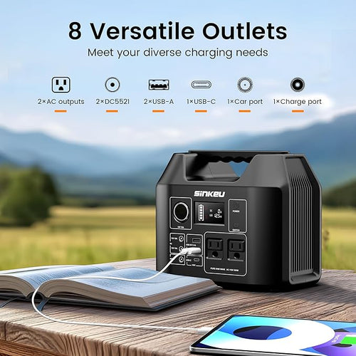 300W Portable Power Station 80000mAh LiFePO4 Battery
