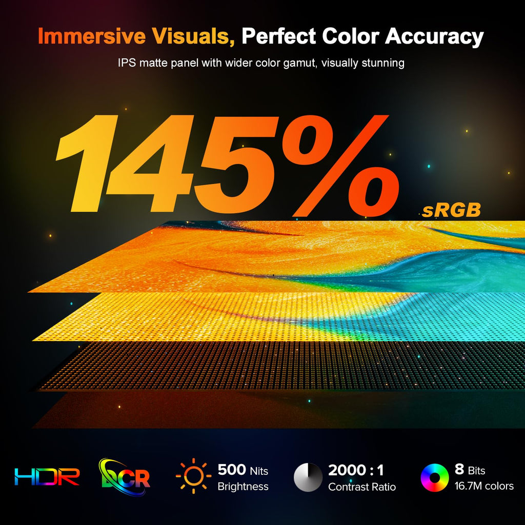 UPERFECT 2.5K 240Hz Portable Monitor, 16" 2560x1600 Portable Gaming Monitor
