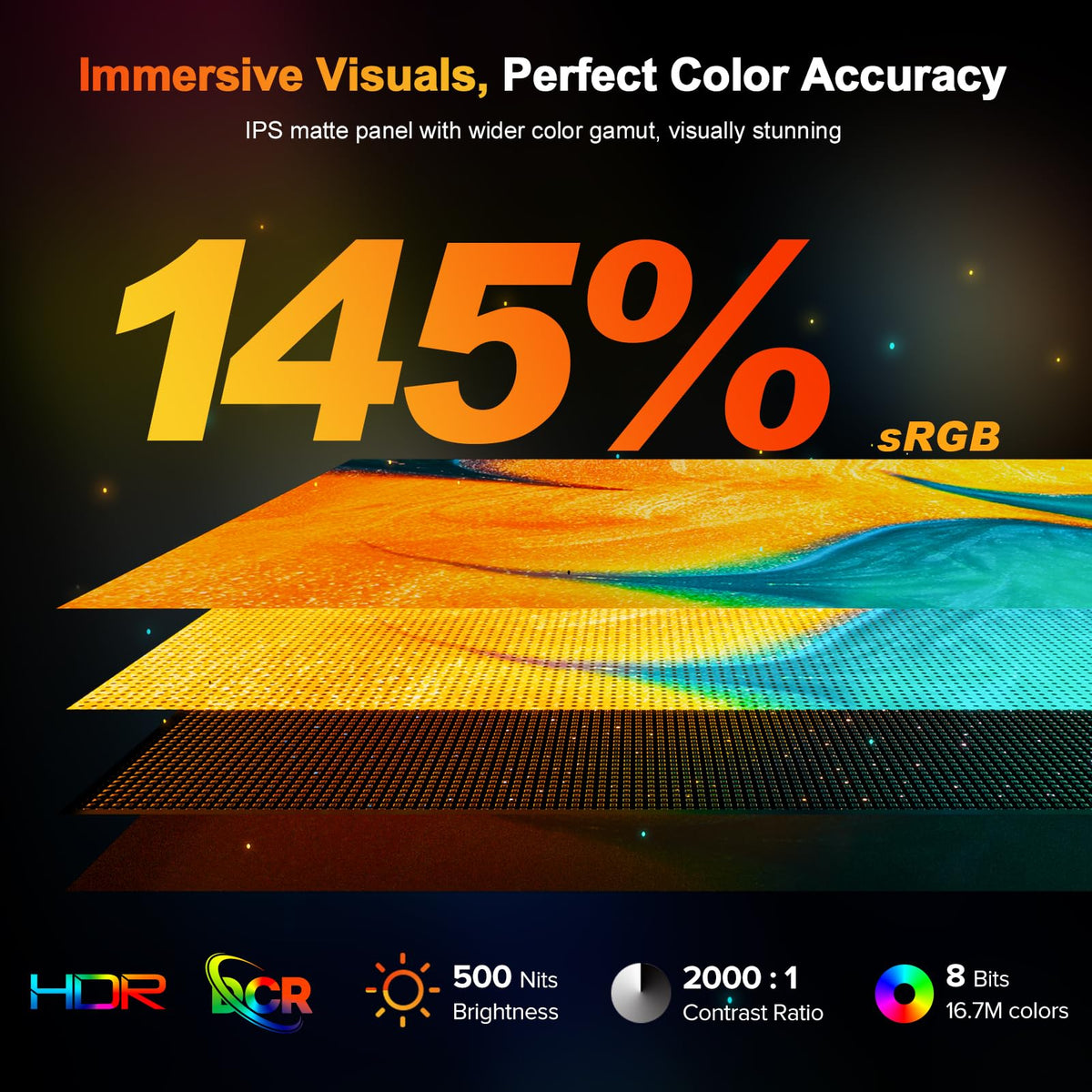 UPERFECT 2.5K 240Hz Portable Monitor, 16" 2560x1600 Portable Gaming Monitor