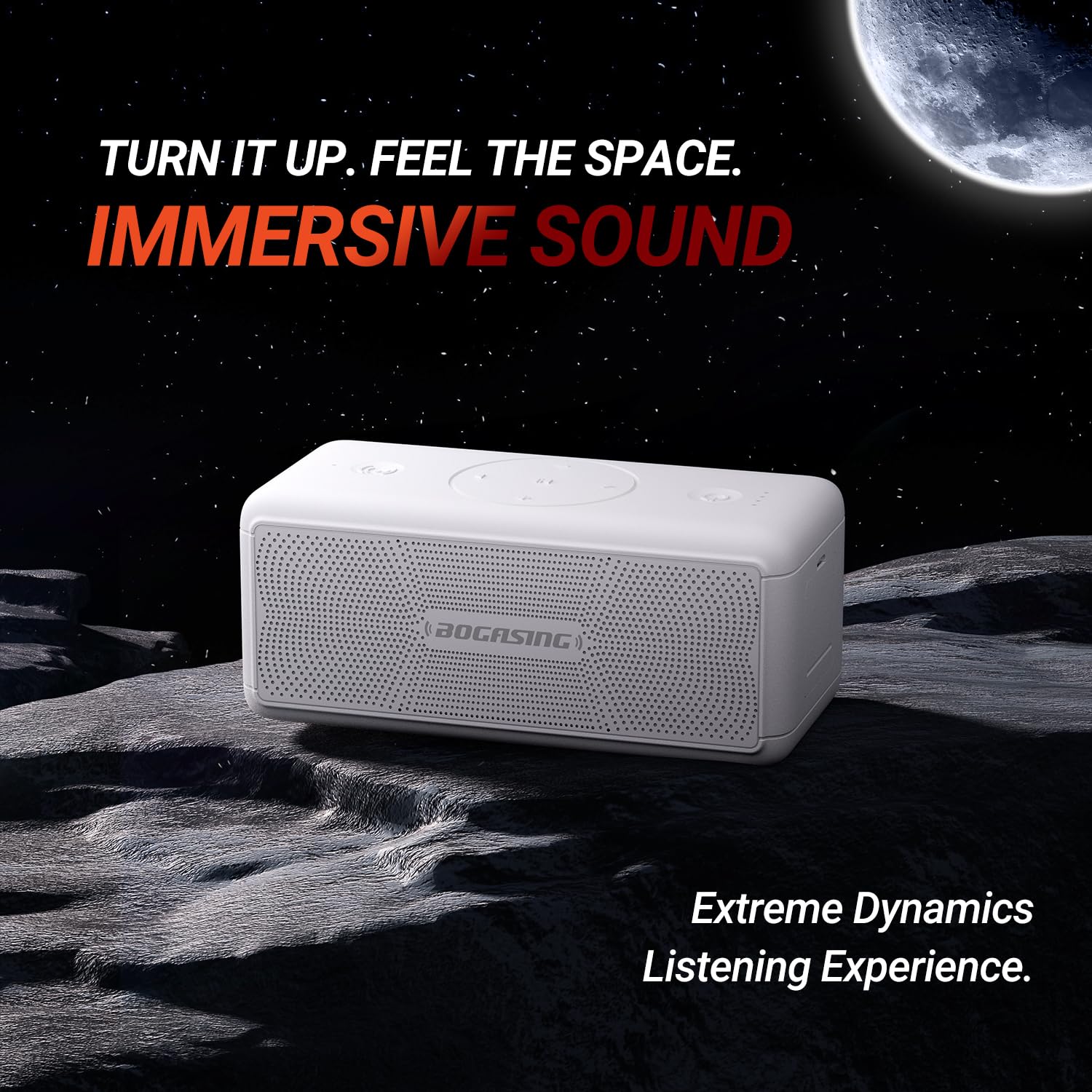 BOGASING M5 Portable Bluetooth Speaker with 40W Immersive Stereo Sound
