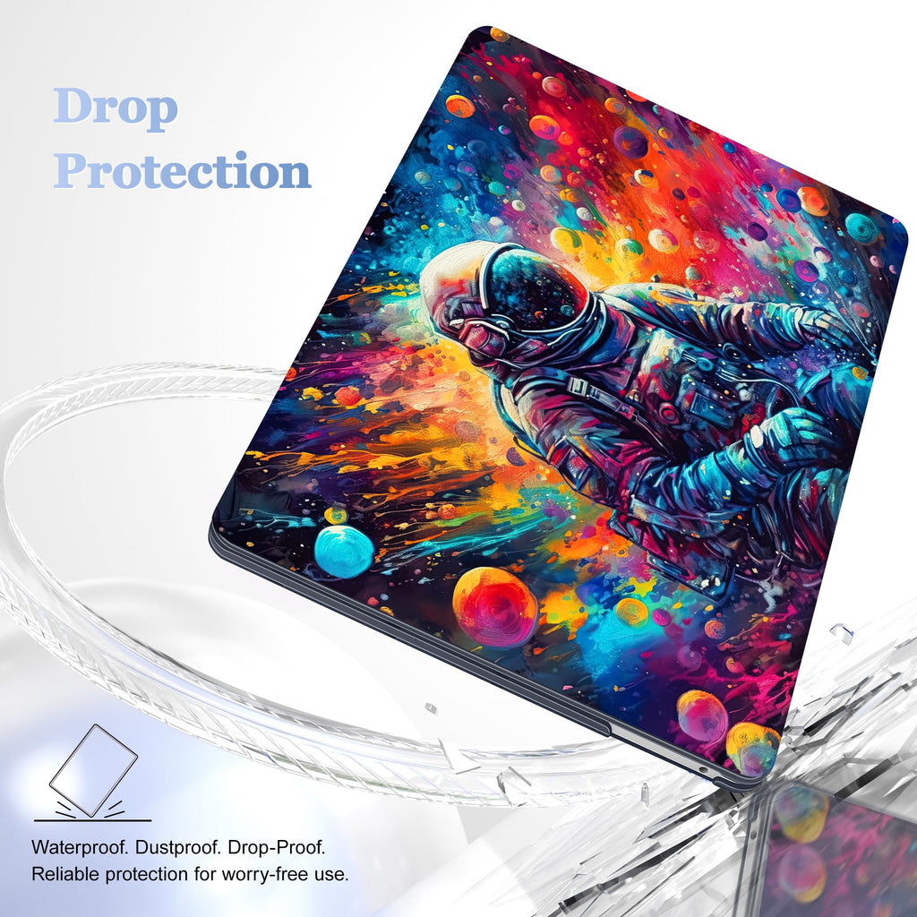 Lepeoac Case for MacBook Pro 13 inch Case M2 2022-2016 A2338 M1 A2251 A2289 A2159 A1989 A1708 A1706, Plastic Hard Shell + Keyboard Cover + Dust Plug, Astronaut
