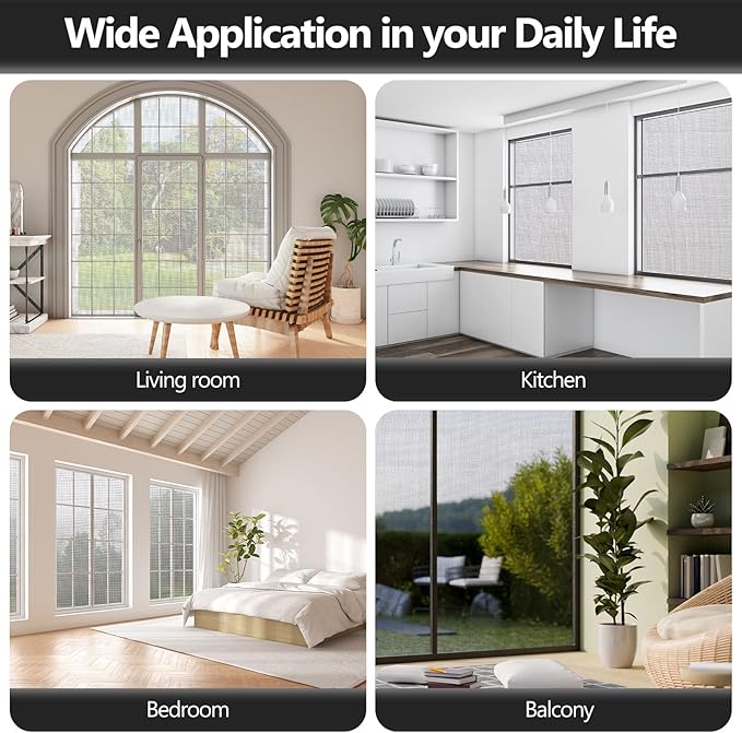 Window Screens Replacement Repair Kit, Grey Screen Door Mesh Replacement Kit, Durable Fiberglass Mesh Roll with Tools for Windows Doors Patio and Porch, 48in x 118in