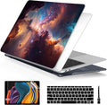 Batianda Case for M1 MacBook Air 13 Inch Model A2337 A2179 A1932 2021 2020 2019 Release,3D Painted Creative Series Design Hard Shell with Keyboard Cover & Screen Protector, Nebula