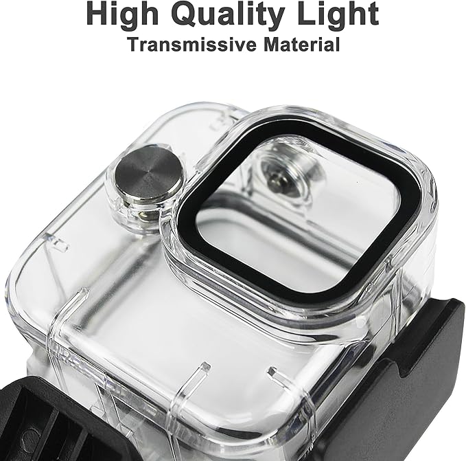 FitStill 60M/196FT Underwater Waterproof Protective Case Compatible for Go Pro HERO11 Black Mini,Monopod Floating Hand Grip Dive for Hero 11 MINI Action Camera Accessory Kit