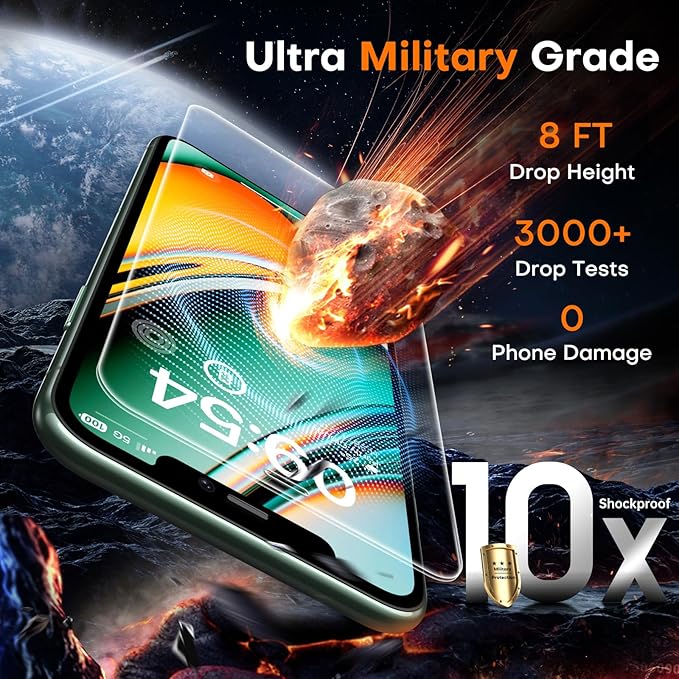 TOCOL for iPhone 11 Pro/iPhone XS/iPhone X Screen Protector 9H Hardness Military Grade Shatterproof HD Tempered Glass Full Coverage Easy Installation Case Friendly 2 Pack