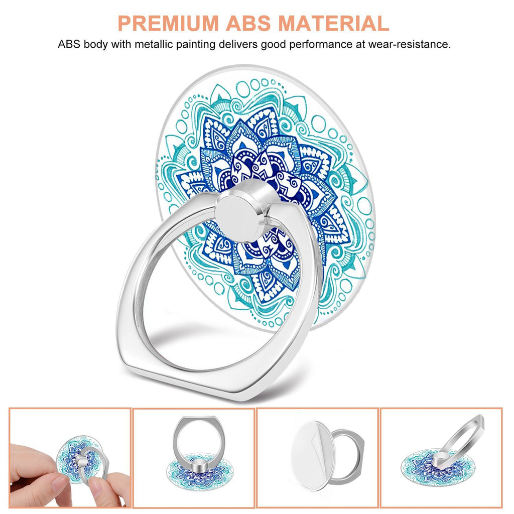 Bonoma Phone Ring Stand Holder,3-Pack 360 Degree Rotation Mandala