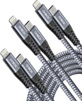 ohbox USB C to Lightning Cable 3Pack 6FT iPhone Fast Charger Cable USB-C iPhone Charging Cord Compatible with iPhone 14 13 13 Pro Max 12 12 Pro Max 11 XS XR X 8 iPad