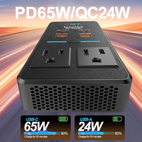 300W Car Power Inverter 12V to 110V Car Outlet Adapter