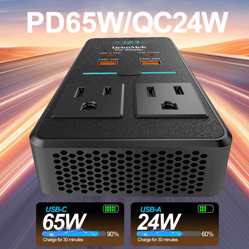 300W Car Power Inverter 12V to 110V Car Outlet Adapter