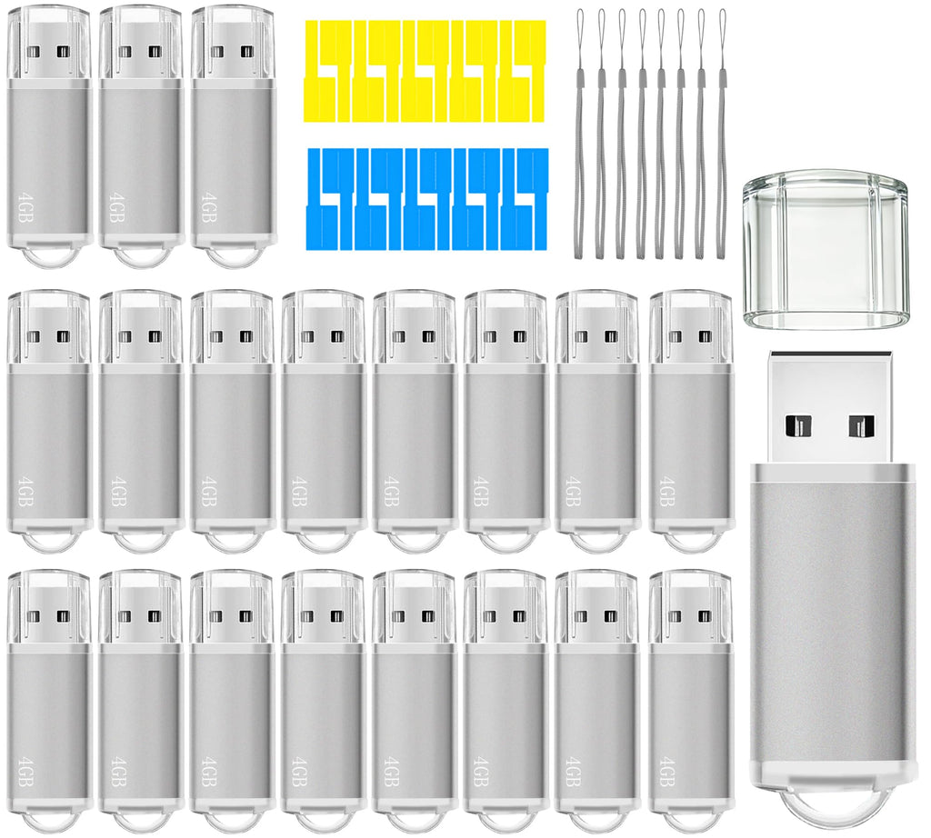 8GB Flash Drive 20Pack Bulk USB Thumb Drive Nicepicten USB 2.0 Memory Stick