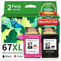 MYTONER 67XL HP Printer Ink Replacement for HP Ink 67 Work with 6055e 2800e