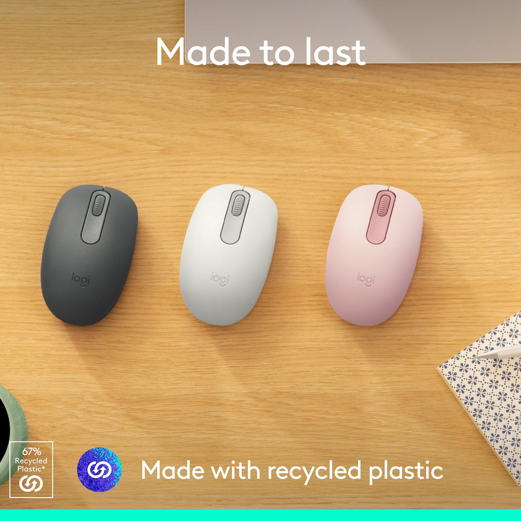Logitech M196 Compact Ambidextrous Bluetooth Wireless Mouse - Graphite