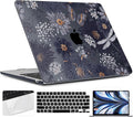 TWOLSKOO for M4 MacBook Air 13.6 inch Case 2025-2022 Release M4 A3240 M3 A3113 M2 A2681, Plastic Hard Shell & Screen Protector & Keyboard Cover & Trackpad Film, Wild Flower