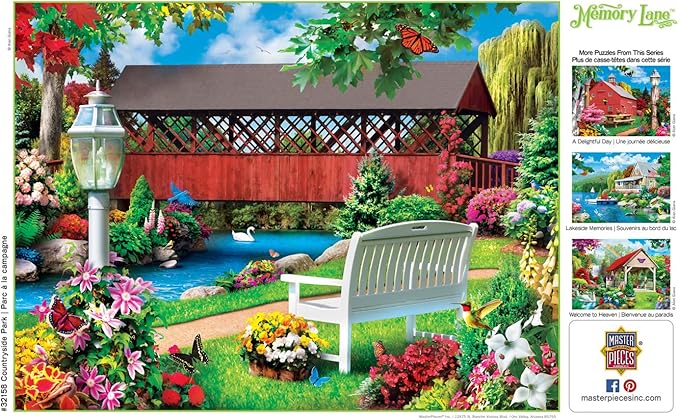 Masterpieces 300 Piece EZ Grip Jigsaw Puzzle - Country Park - 18"x24"