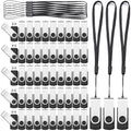 Aoriher 50 Pack USB 2.0 Flash Drives Bulk, Portable USB Thumb Drives with Lanyards, Swivel Flash Drive Thumb Drive for Office School Data Storage (128MB)