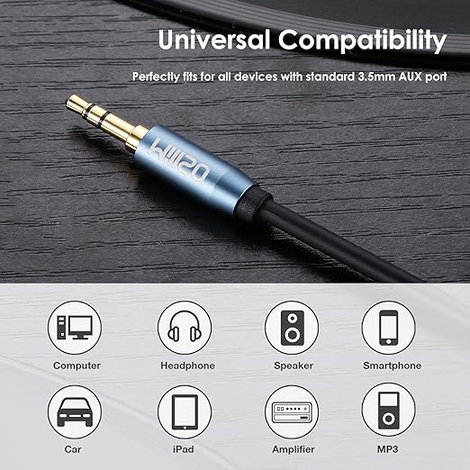 MillSO 3.5mm Headphone Extension Cable (16 ft) TRS 3.5mm Male to Female Stereo Audio Jack Extension Adapter Auxiliary AUX Cord for Headphones, Earbud, Speaker, Car or Home Stereo System