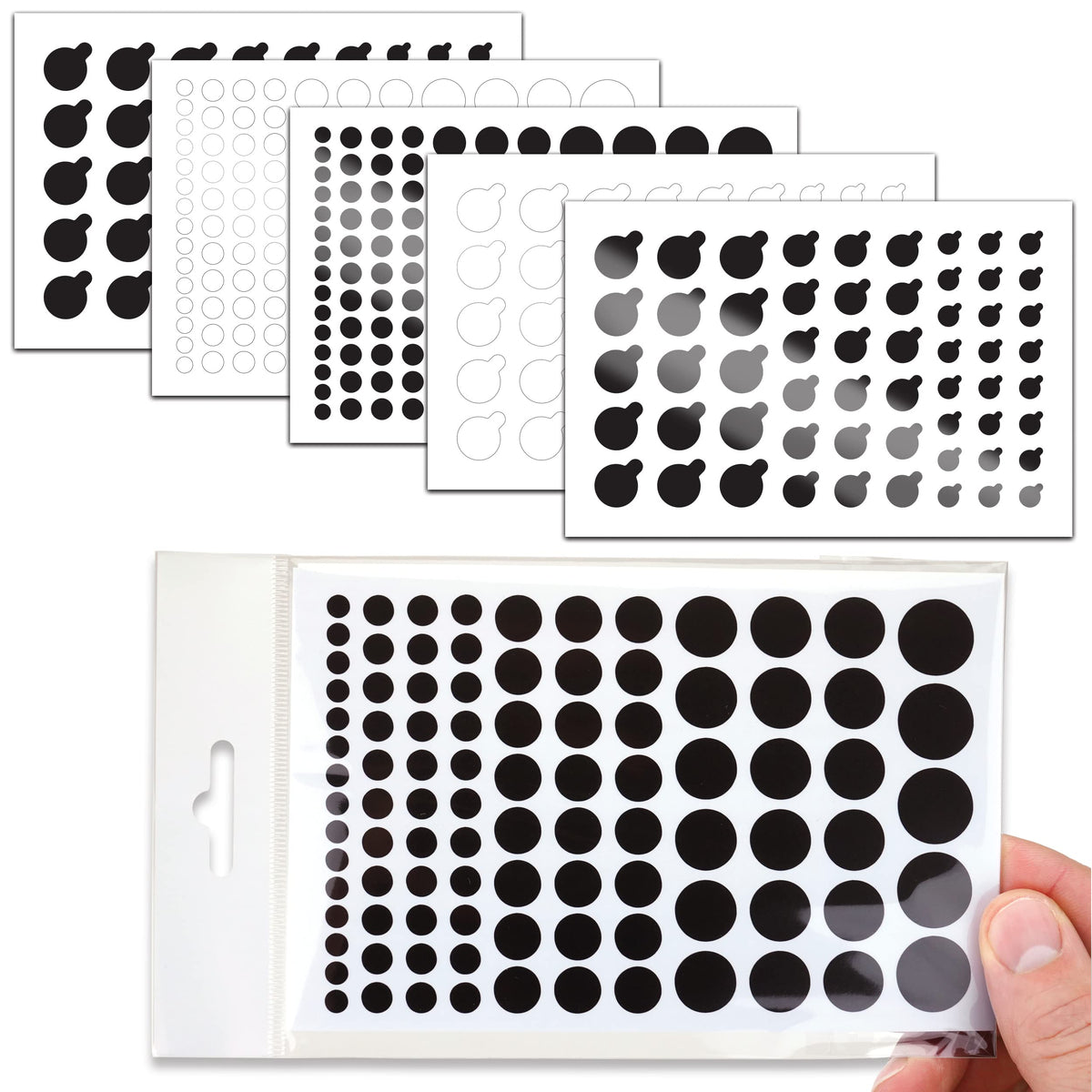 BLOCKED Original Vinyl Webcam Cover Stickers | Restickable & Stackable Privacy Covers | for All Camera-endable Devices | 3-Sizes | 57 White (Ultra Glossy)