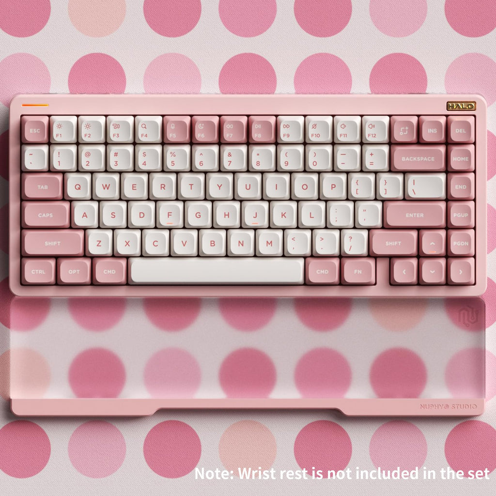 nuphy Halo75 V2 Mechancial Gaming Kyeboard,75% Wireless Hot Swappable Bluetooth Keyboard,83 Kyes RGB Backlit Keyboard,Support Bluetooth/2.4GHz/USB-C (Pink, Raspberry (46gf))