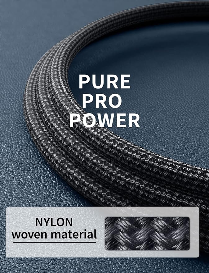 USB C Cable 10FT, 2Pack USBA to USBC Charger Cable, USBC to USB-C Cable, Type C Fast Charging Nylon Braided Cord for iPhone 16/15/Plus/Pro Max/Samsung/LG, with Type C Female to USB A Male Adapter