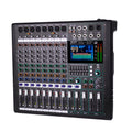 GF8 Pro Multi functional 8-channel Audio Mixer, Bluetooth DJ Mixing Console -7-level Stage Equalizer, 99 Sound Effects, Stage Independent Mute, Karaoke, Wedding Scene, Party DJ Mixer