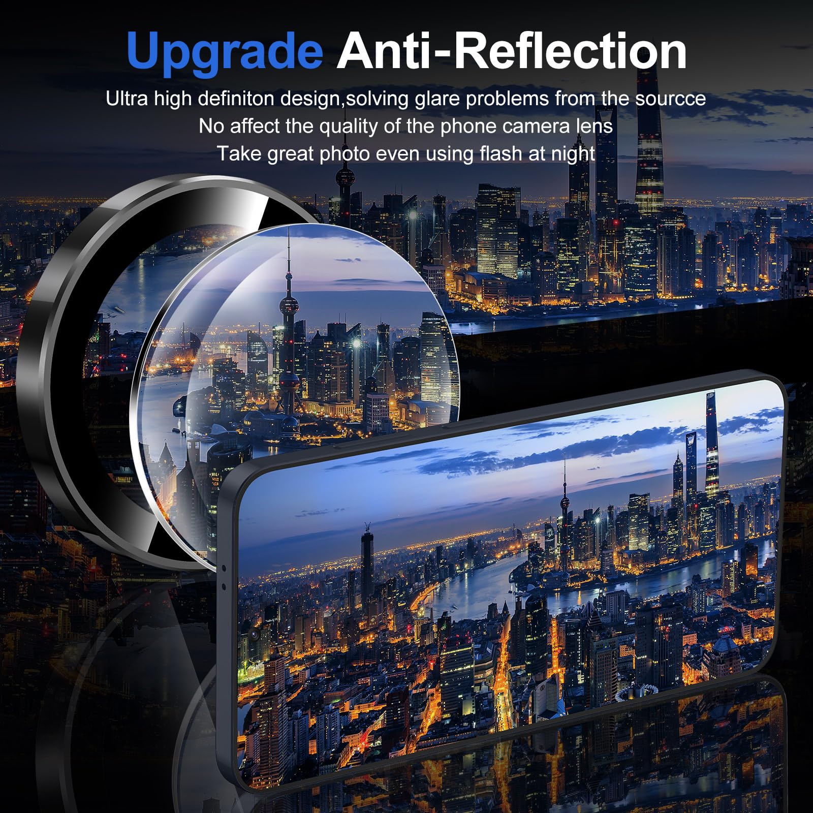 Avocase for Samsung Galaxy S25 Camera Lens Protector, Individual Metal Ring Tempered Glass Lens Cover, [Strong Adsorption] Scratch Resistant Ultra-Thin HD Clear Lens Cover, 1 Set-Black Ring