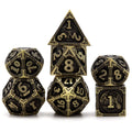 PJOY D&D Dice Set Dragon Metal DND Dice Set Antique Bronze with Case for RPG Role Playing Games Compatible with Dungeons and Dragons Gift TTRPG
