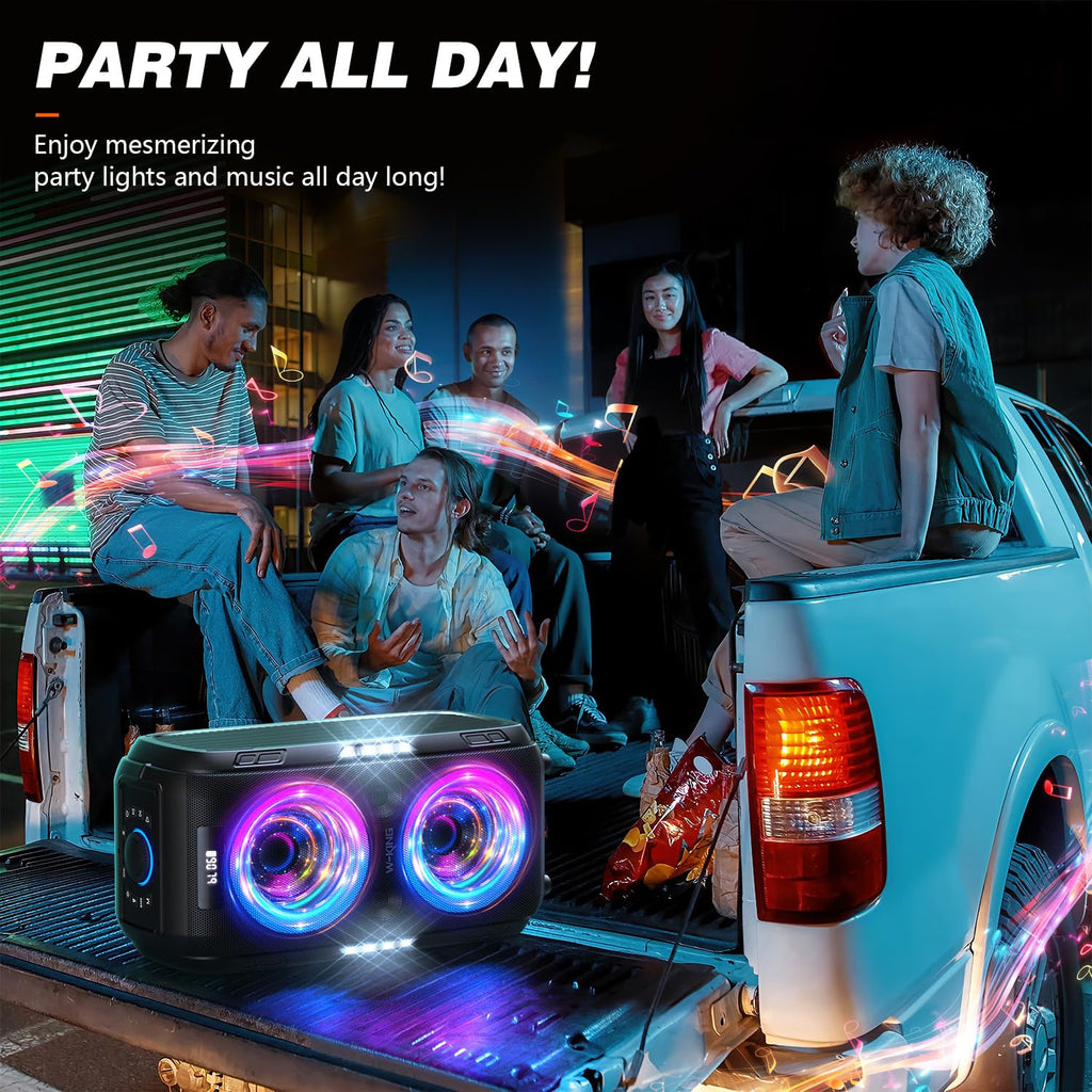 W-KING 270W Max Party Portable Bluetooth Speaker Loudest Large Big Boom Box