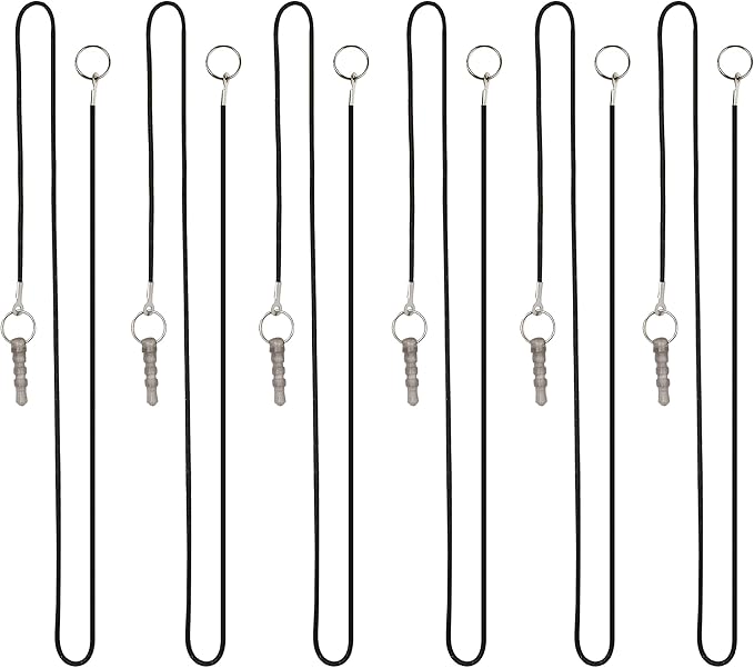 The Friendly Swede Micro-Knit Stylus Pen for Touchscreen — 6-Pack Hybrid Fiber Tip Universal Capacitive Stylus Pen for iPad; Lanyards & Cleaning Cloth - Hot Pink/Aqua Blue/Green/Dark Blue/Red/Purple