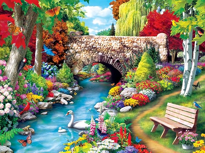 Masterpieces 300 Piece EZ Grip Jigsaw Puzzle - Willow Whispers - 18"x24"