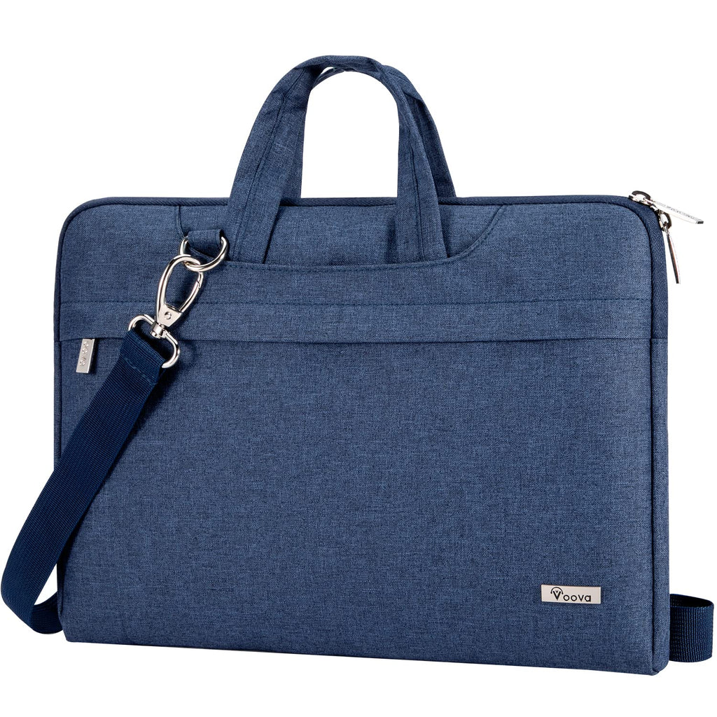 Voova Laptop Bag 15.6 Inch, Waterproof Computer Sleeve Carrying Case with Shoulder Straps & Handle Compatible with Macbook Air 15 M2/M3/M4, MacBook Pro 15/16, 15-16 Inch Hp Dell Lenovo Asus, Blue