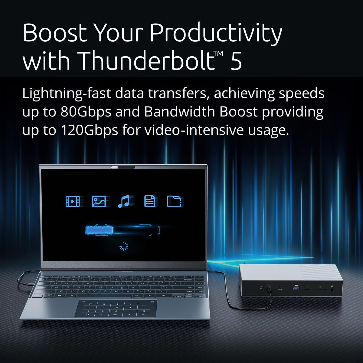 Kensington SD5000T5 Thunderbolt 5 Docking Station (K35201NA) Silver